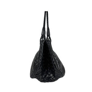 Bottega Veneta Handbag Intrecciato Leather Black
